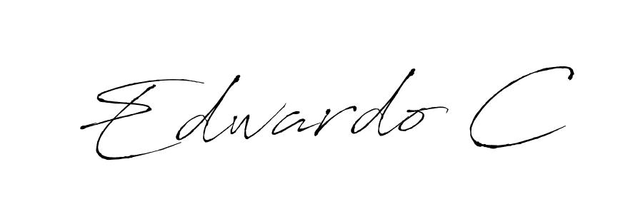 You should practise on your own different ways (Antro_Vectra) to write your name (Edwardo C) in signature. don't let someone else do it for you. Edwardo C signature style 6 images and pictures png