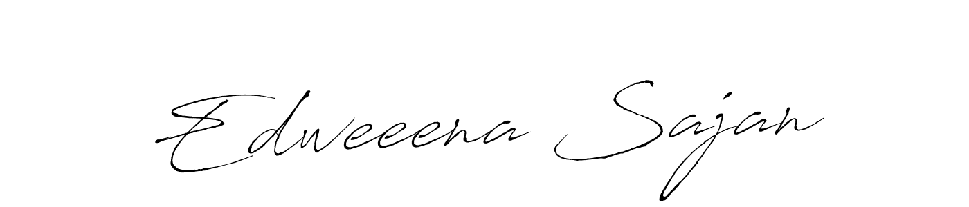 Create a beautiful signature design for name Edweeena Sajan. With this signature (Antro_Vectra) fonts, you can make a handwritten signature for free. Edweeena Sajan signature style 6 images and pictures png