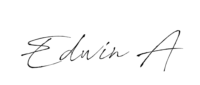 Make a beautiful signature design for name Edwin A. With this signature (Antro_Vectra) style, you can create a handwritten signature for free. Edwin A signature style 6 images and pictures png