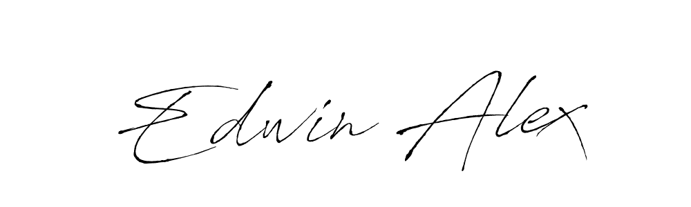 Use a signature maker to create a handwritten signature online. With this signature software, you can design (Antro_Vectra) your own signature for name Edwin Alex. Edwin Alex signature style 6 images and pictures png