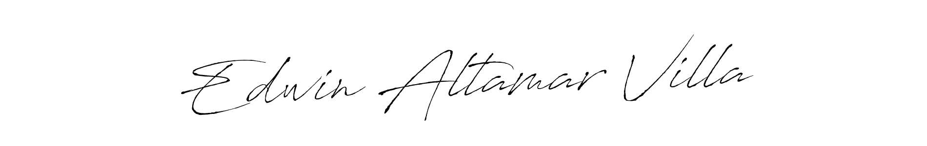 Make a beautiful signature design for name Edwin Altamar Villa. With this signature (Antro_Vectra) style, you can create a handwritten signature for free. Edwin Altamar Villa signature style 6 images and pictures png