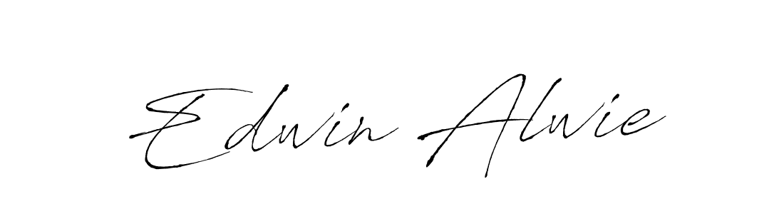 Edwin Alwie stylish signature style. Best Handwritten Sign (Antro_Vectra) for my name. Handwritten Signature Collection Ideas for my name Edwin Alwie. Edwin Alwie signature style 6 images and pictures png