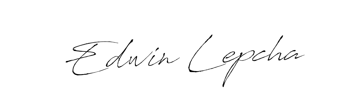 Also we have Edwin Lepcha name is the best signature style. Create professional handwritten signature collection using Antro_Vectra autograph style. Edwin Lepcha signature style 6 images and pictures png