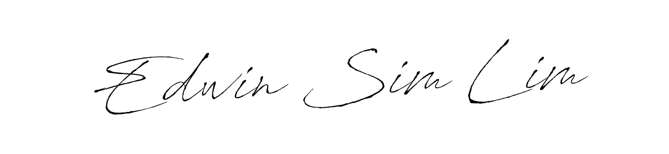 You should practise on your own different ways (Antro_Vectra) to write your name (Edwin Sim Lim) in signature. don't let someone else do it for you. Edwin Sim Lim signature style 6 images and pictures png