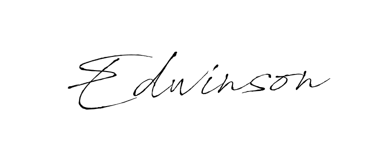 Use a signature maker to create a handwritten signature online. With this signature software, you can design (Antro_Vectra) your own signature for name Edwinson. Edwinson signature style 6 images and pictures png
