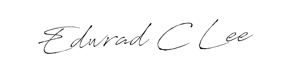 The best way (Antro_Vectra) to make a short signature is to pick only two or three words in your name. The name Edwrad C Lee include a total of six letters. For converting this name. Edwrad C Lee signature style 6 images and pictures png