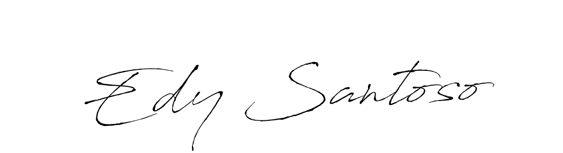 The best way (Antro_Vectra) to make a short signature is to pick only two or three words in your name. The name Edy Santoso include a total of six letters. For converting this name. Edy Santoso signature style 6 images and pictures png