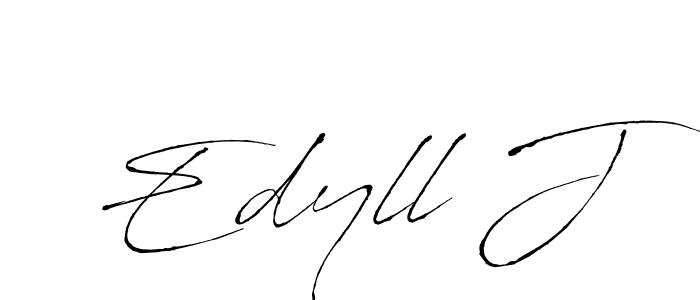 This is the best signature style for the Edyll J name. Also you like these signature font (Antro_Vectra). Mix name signature. Edyll J signature style 6 images and pictures png