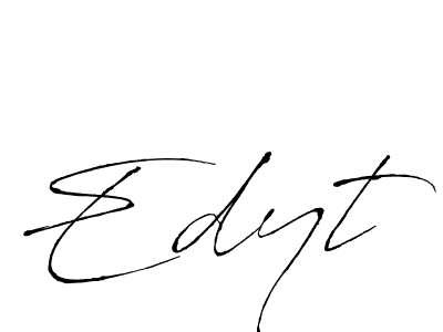 You should practise on your own different ways (Antro_Vectra) to write your name (Edyt) in signature. don't let someone else do it for you. Edyt signature style 6 images and pictures png