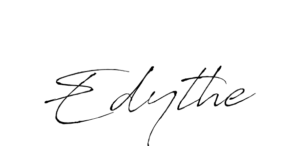 Make a beautiful signature design for name Edythe. With this signature (Antro_Vectra) style, you can create a handwritten signature for free. Edythe signature style 6 images and pictures png