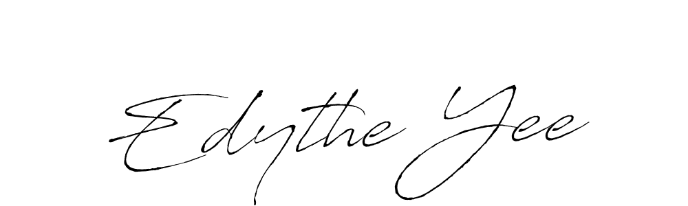 Use a signature maker to create a handwritten signature online. With this signature software, you can design (Antro_Vectra) your own signature for name Edythe Yee. Edythe Yee signature style 6 images and pictures png