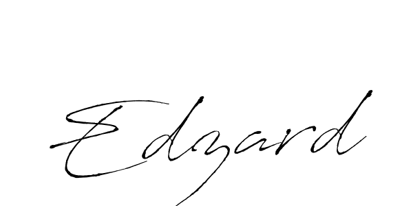 Edzard stylish signature style. Best Handwritten Sign (Antro_Vectra) for my name. Handwritten Signature Collection Ideas for my name Edzard. Edzard signature style 6 images and pictures png