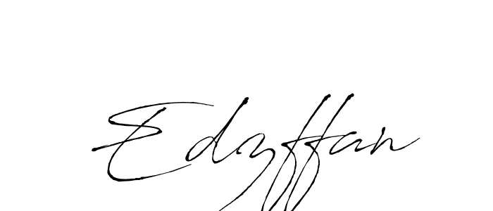 Create a beautiful signature design for name Edzffan. With this signature (Antro_Vectra) fonts, you can make a handwritten signature for free. Edzffan signature style 6 images and pictures png