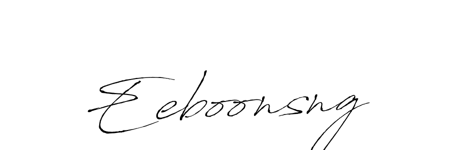 Create a beautiful signature design for name Eeboonsng. With this signature (Antro_Vectra) fonts, you can make a handwritten signature for free. Eeboonsng signature style 6 images and pictures png