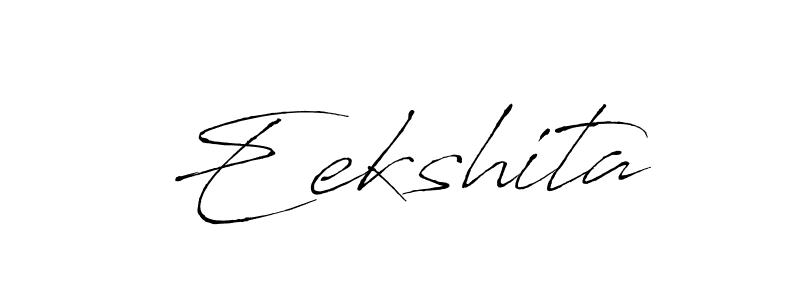 How to make Eekshita name signature. Use Antro_Vectra style for creating short signs online. This is the latest handwritten sign. Eekshita signature style 6 images and pictures png