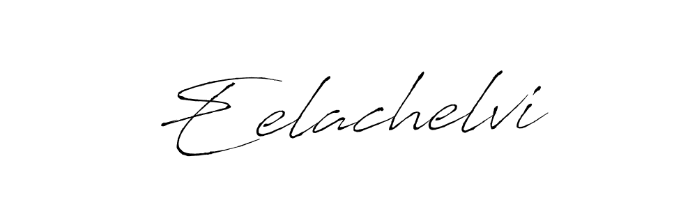 The best way (Antro_Vectra) to make a short signature is to pick only two or three words in your name. The name Eelachelvi include a total of six letters. For converting this name. Eelachelvi signature style 6 images and pictures png