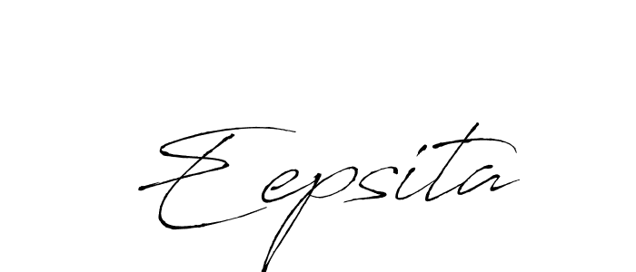 Eepsita stylish signature style. Best Handwritten Sign (Antro_Vectra) for my name. Handwritten Signature Collection Ideas for my name Eepsita. Eepsita signature style 6 images and pictures png