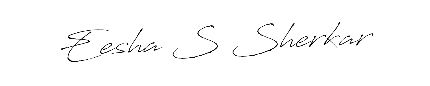 Use a signature maker to create a handwritten signature online. With this signature software, you can design (Antro_Vectra) your own signature for name Eesha S Sherkar. Eesha S Sherkar signature style 6 images and pictures png