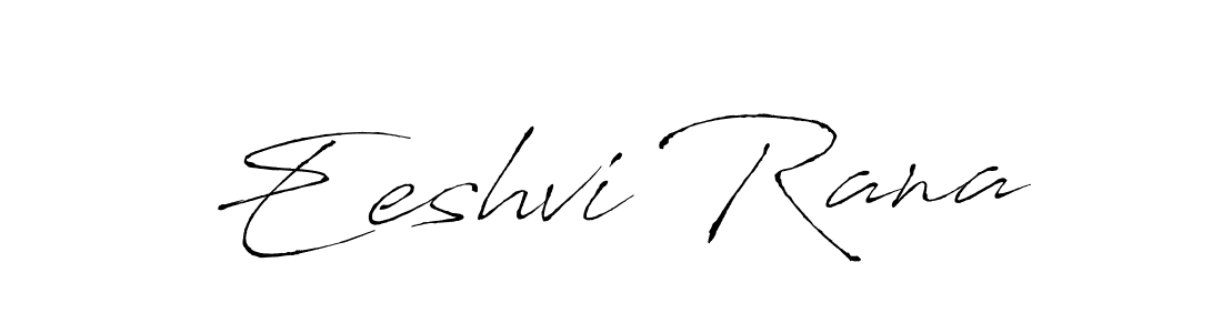 Antro_Vectra is a professional signature style that is perfect for those who want to add a touch of class to their signature. It is also a great choice for those who want to make their signature more unique. Get Eeshvi Rana name to fancy signature for free. Eeshvi Rana signature style 6 images and pictures png