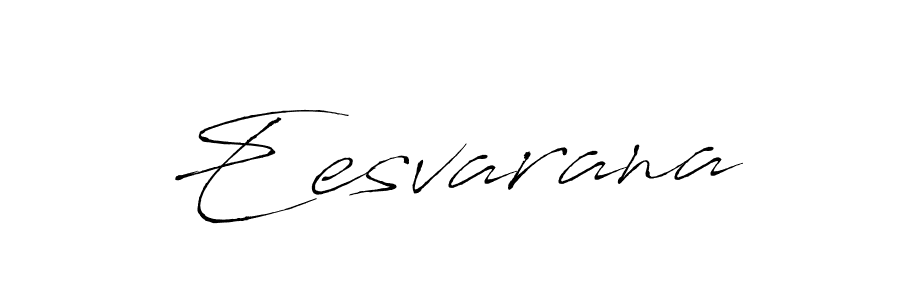 How to make Eesvarana name signature. Use Antro_Vectra style for creating short signs online. This is the latest handwritten sign. Eesvarana signature style 6 images and pictures png