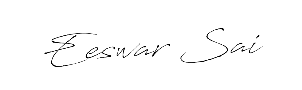 How to make Eeswar Sai name signature. Use Antro_Vectra style for creating short signs online. This is the latest handwritten sign. Eeswar Sai signature style 6 images and pictures png