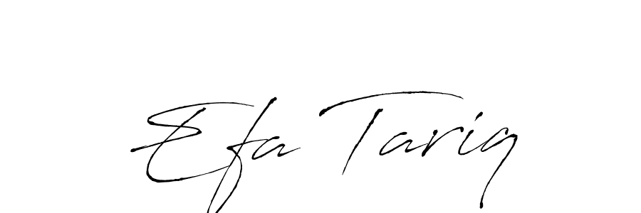Make a beautiful signature design for name Efa Tariq. With this signature (Antro_Vectra) style, you can create a handwritten signature for free. Efa Tariq signature style 6 images and pictures png