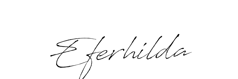 How to make Eferhilda signature? Antro_Vectra is a professional autograph style. Create handwritten signature for Eferhilda name. Eferhilda signature style 6 images and pictures png