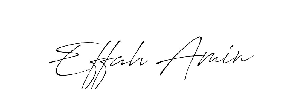 Create a beautiful signature design for name Effah Amin. With this signature (Antro_Vectra) fonts, you can make a handwritten signature for free. Effah Amin signature style 6 images and pictures png
