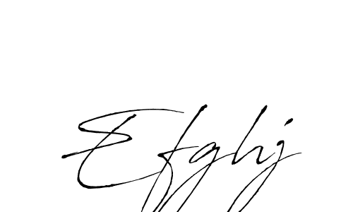 How to make Efghj signature? Antro_Vectra is a professional autograph style. Create handwritten signature for Efghj name. Efghj signature style 6 images and pictures png