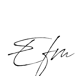 Use a signature maker to create a handwritten signature online. With this signature software, you can design (Antro_Vectra) your own signature for name Efm. Efm signature style 6 images and pictures png
