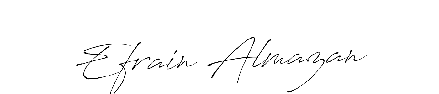 Design your own signature with our free online signature maker. With this signature software, you can create a handwritten (Antro_Vectra) signature for name Efrain Almazan. Efrain Almazan signature style 6 images and pictures png
