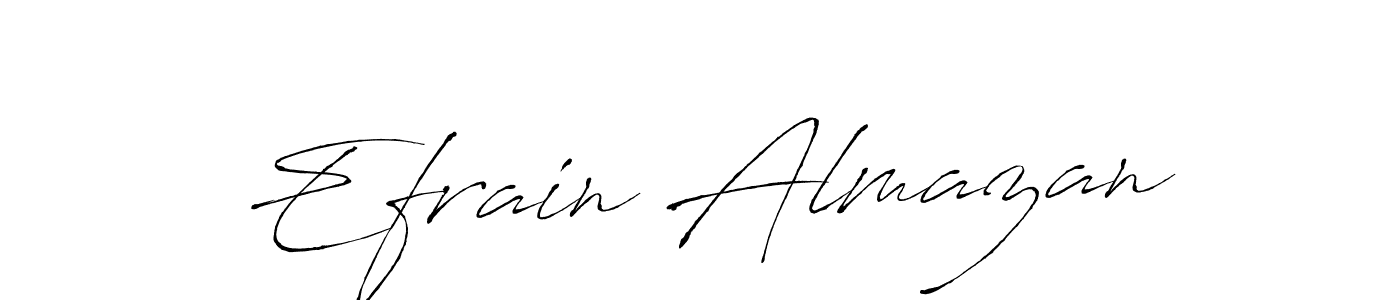 Design your own signature with our free online signature maker. With this signature software, you can create a handwritten (Antro_Vectra) signature for name Efrain Almazan. Efrain Almazan signature style 6 images and pictures png