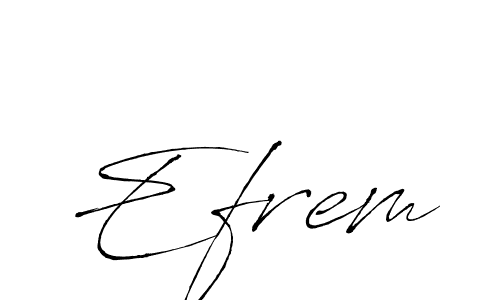 Use a signature maker to create a handwritten signature online. With this signature software, you can design (Antro_Vectra) your own signature for name Efrem. Efrem signature style 6 images and pictures png