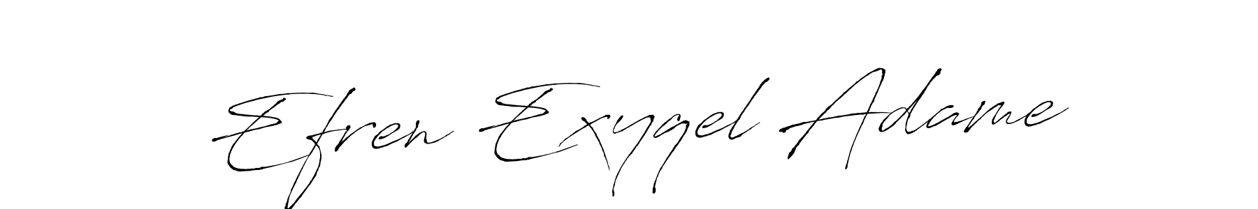 Make a beautiful signature design for name Efren Exyqel Adame. With this signature (Antro_Vectra) style, you can create a handwritten signature for free. Efren Exyqel Adame signature style 6 images and pictures png