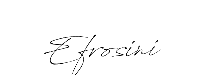 Make a beautiful signature design for name Efrosini. With this signature (Antro_Vectra) style, you can create a handwritten signature for free. Efrosini signature style 6 images and pictures png