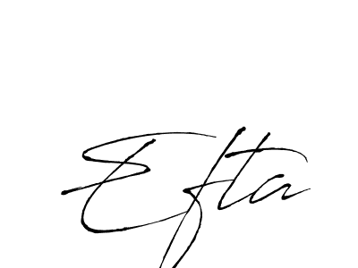 if you are searching for the best signature style for your name Efta. so please give up your signature search. here we have designed multiple signature styles  using Antro_Vectra. Efta signature style 6 images and pictures png