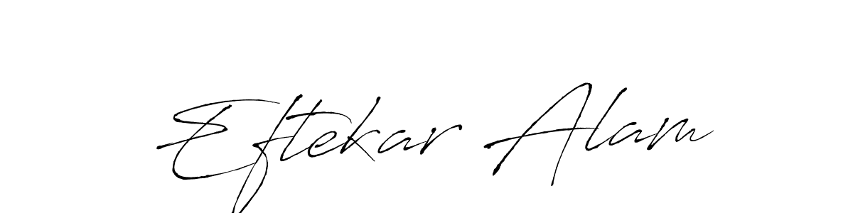 Create a beautiful signature design for name Eftekar Alam. With this signature (Antro_Vectra) fonts, you can make a handwritten signature for free. Eftekar Alam signature style 6 images and pictures png