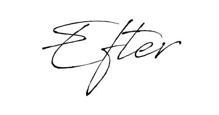 Practice writing Efter with the flow of Antro_Vectra lettering. A fantastic source of inspiration for developing your personal signature style. Efter signature style 6 images and pictures png