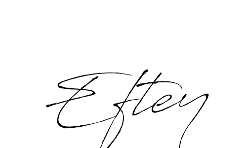 Make a beautiful signature design for name Eftey. With this signature (Antro_Vectra) style, you can create a handwritten signature for free. Eftey signature style 6 images and pictures png