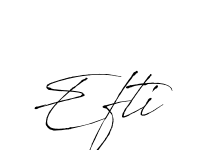 The best way (Antro_Vectra) to make a short signature is to pick only two or three words in your name. The name Efti include a total of six letters. For converting this name. Efti signature style 6 images and pictures png