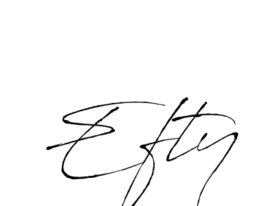 You should practise on your own different ways (Antro_Vectra) to write your name (Efty) in signature. don't let someone else do it for you. Efty signature style 6 images and pictures png