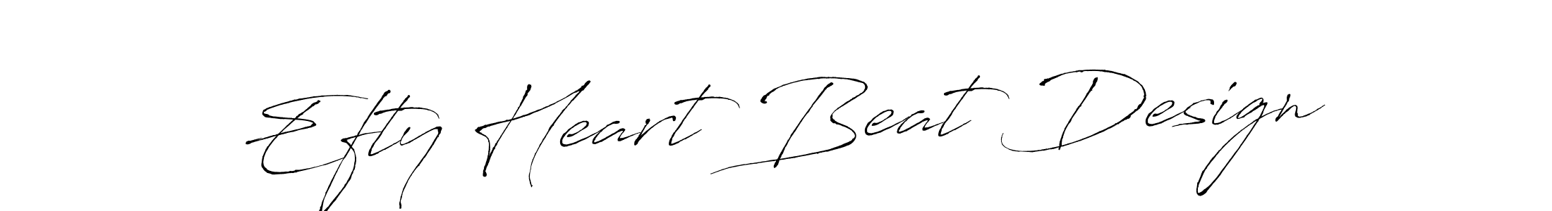 Antro_Vectra is a professional signature style that is perfect for those who want to add a touch of class to their signature. It is also a great choice for those who want to make their signature more unique. Get Efty Heart Beat Design name to fancy signature for free. Efty Heart Beat Design signature style 6 images and pictures png