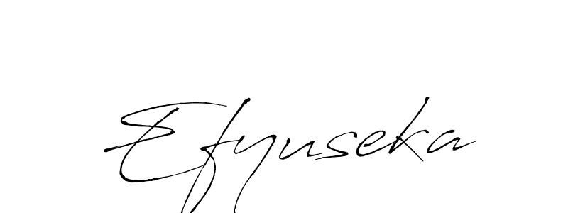 Use a signature maker to create a handwritten signature online. With this signature software, you can design (Antro_Vectra) your own signature for name Efyuseka. Efyuseka signature style 6 images and pictures png