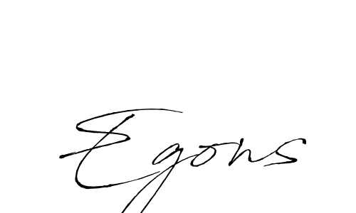 Egons stylish signature style. Best Handwritten Sign (Antro_Vectra) for my name. Handwritten Signature Collection Ideas for my name Egons. Egons signature style 6 images and pictures png