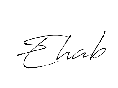 How to make Ehab signature? Antro_Vectra is a professional autograph style. Create handwritten signature for Ehab name. Ehab signature style 6 images and pictures png