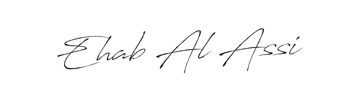 Make a beautiful signature design for name Ehab Al Assi. With this signature (Antro_Vectra) style, you can create a handwritten signature for free. Ehab Al Assi signature style 6 images and pictures png