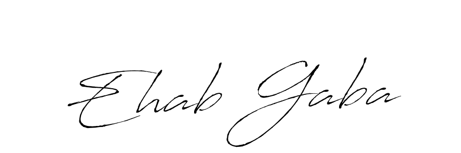 Antro_Vectra is a professional signature style that is perfect for those who want to add a touch of class to their signature. It is also a great choice for those who want to make their signature more unique. Get Ehab Gaba name to fancy signature for free. Ehab Gaba signature style 6 images and pictures png