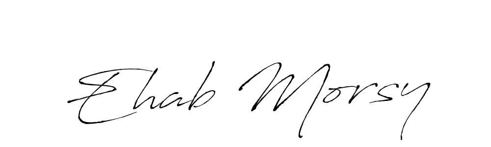 Ehab Morsy stylish signature style. Best Handwritten Sign (Antro_Vectra) for my name. Handwritten Signature Collection Ideas for my name Ehab Morsy. Ehab Morsy signature style 6 images and pictures png