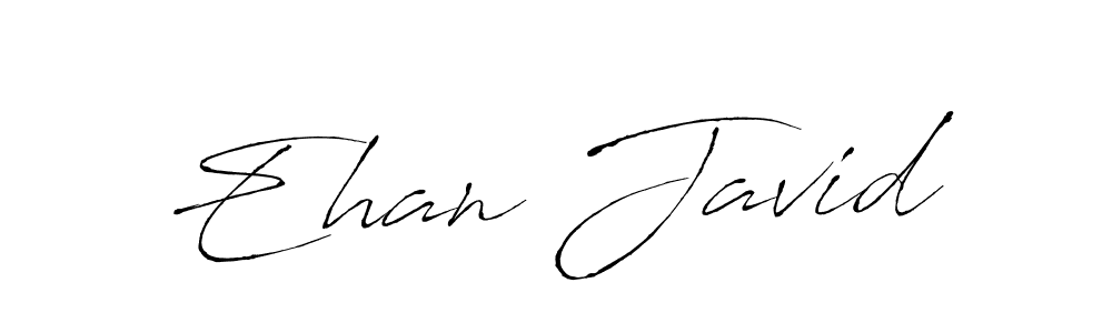 Antro_Vectra is a professional signature style that is perfect for those who want to add a touch of class to their signature. It is also a great choice for those who want to make their signature more unique. Get Ehan Javid name to fancy signature for free. Ehan Javid signature style 6 images and pictures png