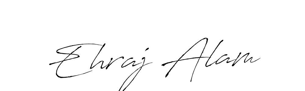 Also You can easily find your signature by using the search form. We will create Ehraj Alam name handwritten signature images for you free of cost using Antro_Vectra sign style. Ehraj Alam signature style 6 images and pictures png